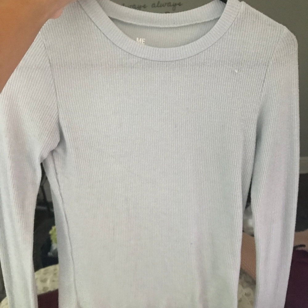Blue pacsun long sleeve crop
